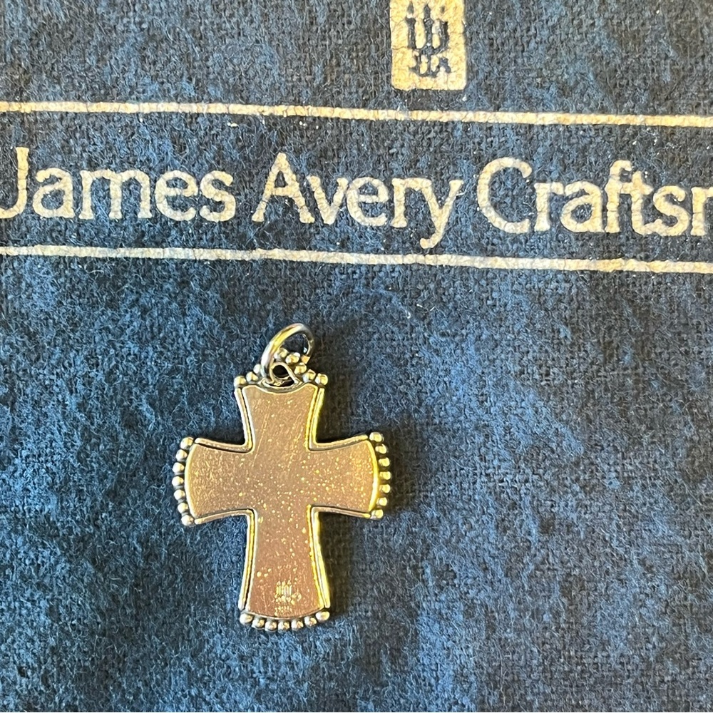 James Avery retired Sterling silver heart love flower floral charm pendant - Picture 3 of 6